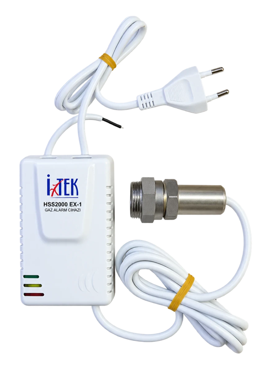 İtek HSS2000 EX-1 kontrol ünitesi ve harici gaz sensörü